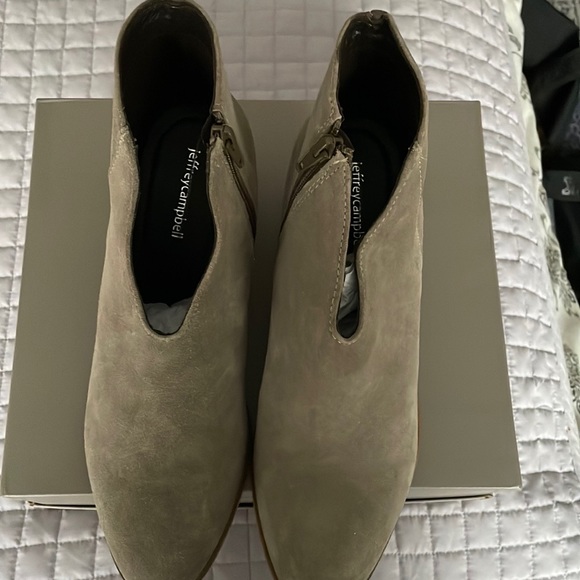 Jeffery Campbell Western Bootie - Taupe Suede - Picture 5 of 6